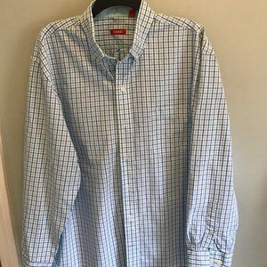 IZOD men's LS plaid button down shirt